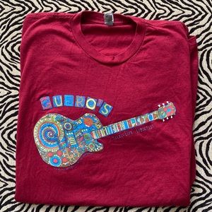 Next Level Austin Texas SS Tee L Guero’s Guitar L EUC